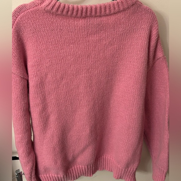 MOTHER Pink Knit Crew Neck Sweater - Picture 2 of 4